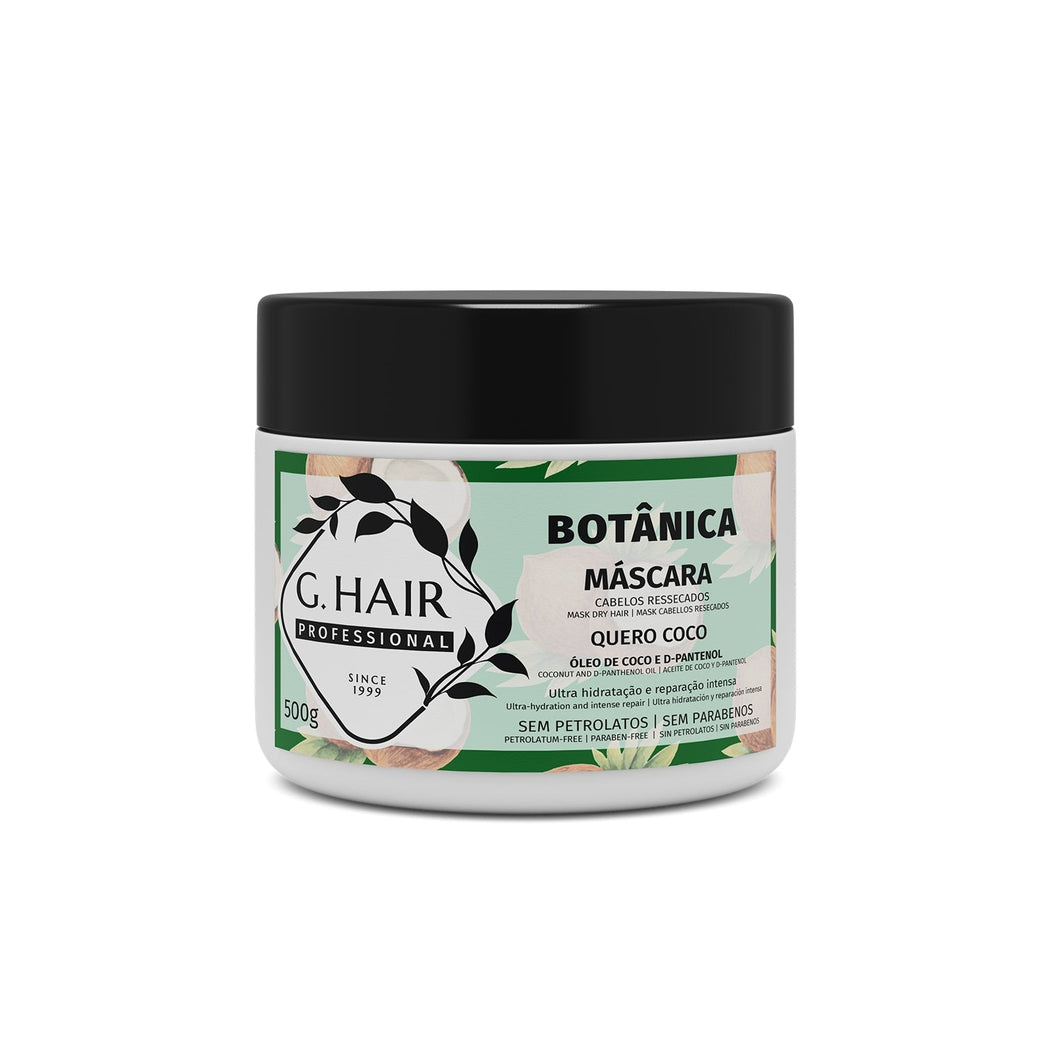 G.HAIR Botanica Coconut Oil & D-Panthenol Mask for Dry Hair (500g/17.6oz)